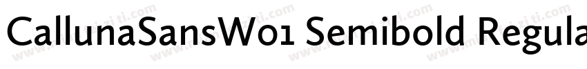 CallunaSansW01 Semibold Regular字体转换